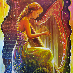 Harpe par Sylvaine Merlet peintsyl