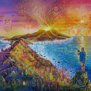 volcan par Sylvaine Merlet peintsyl